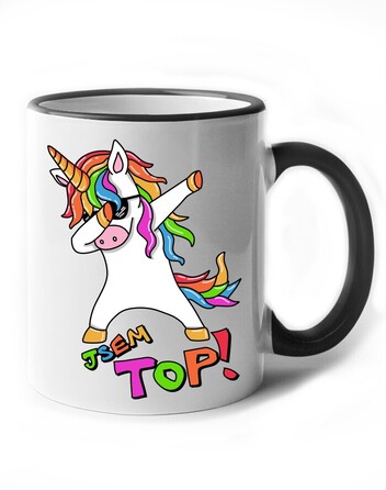 Vtipný keramický hrnek Jsem top!