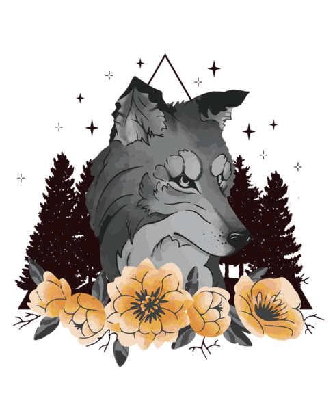 Originální hrnek s potiskem vlka 2