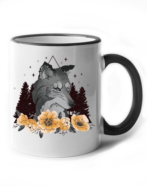 Originální hrnek s potiskem vlka 2