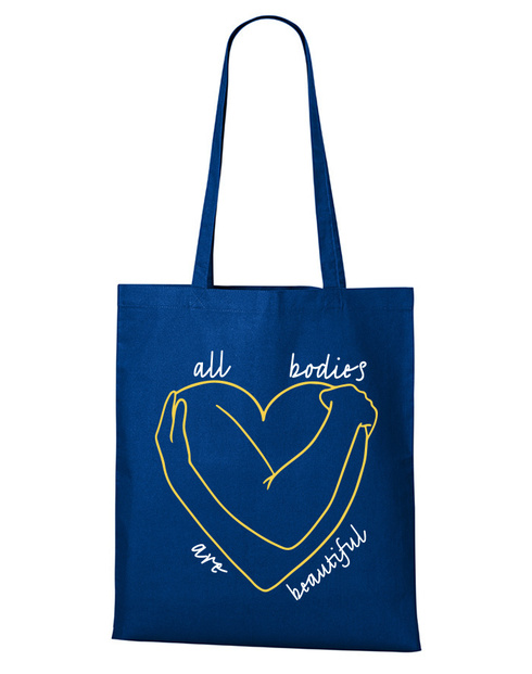 Plátěná taška All bodies are beautiful
