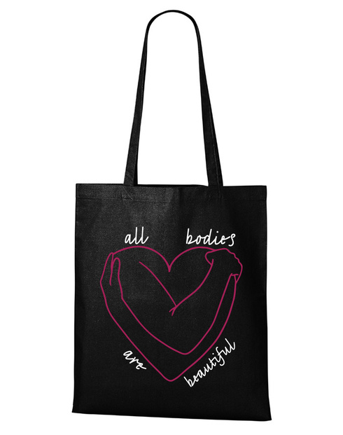Plátěná taška All bodies are beautiful