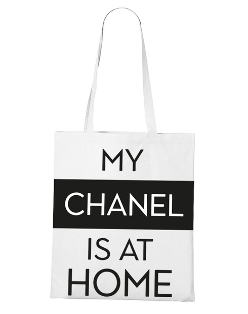 Plátěná taška My chanel is at home