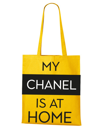 Plátěná taška My chanel is at home