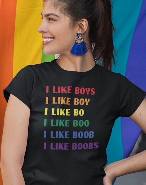 Dámské tričko I like boobs