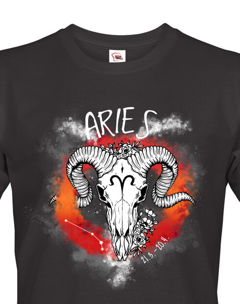 Pánské tričko se znamením zvěrokruhu Beran