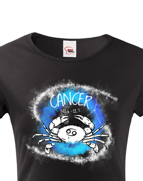 Dámské tričko se znamením zvěrokruhu Rak