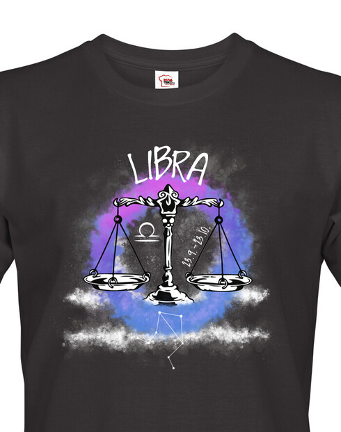Pánské tričko se znamením zvěrokruhu Váhy