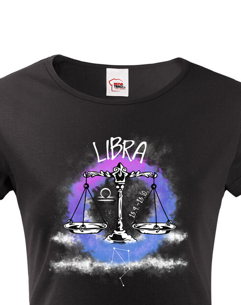 Dámské tričko se znamením zvěrokruhu Váhy