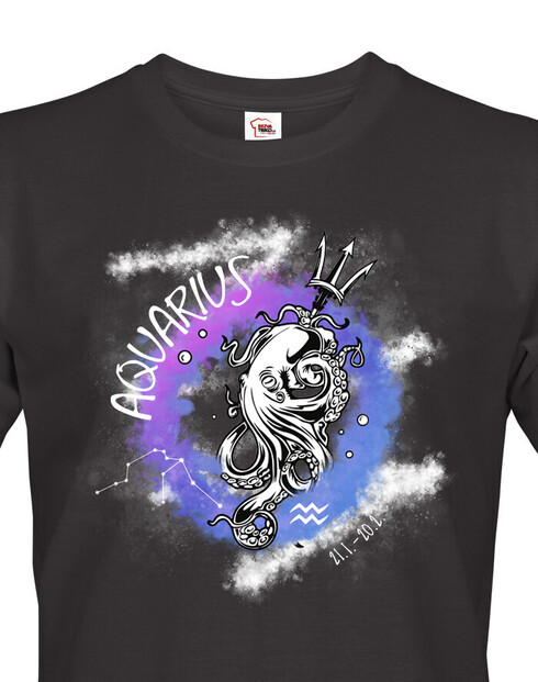 Pánské tričko se znamením zvěrokruhu Vodnář