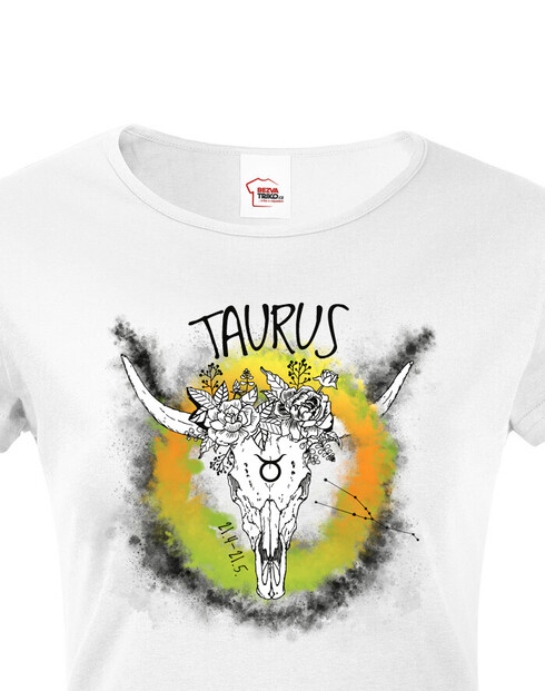 Dámské tričko se znamením zvěrokruhu Býk