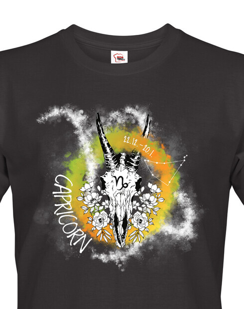 Pánské tričko se znamením zvěrokruhu Kozoroh