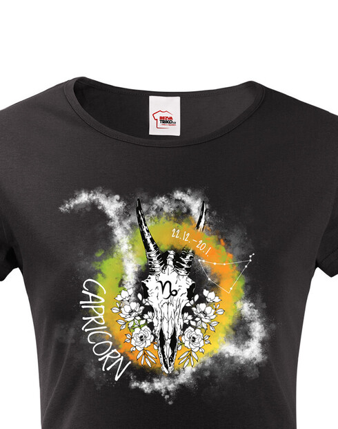 Dámské tričko se znamením zvěrokruhu Kozoroh
