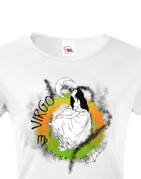 Dámské tričko se znamením zvěrokruhu Panna