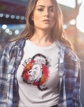Dámské tričko se znamením zvěrokruhu Lev