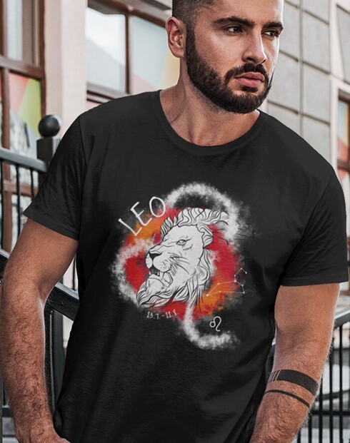 Pánské tričko se znamením zvěrokruhu Lev