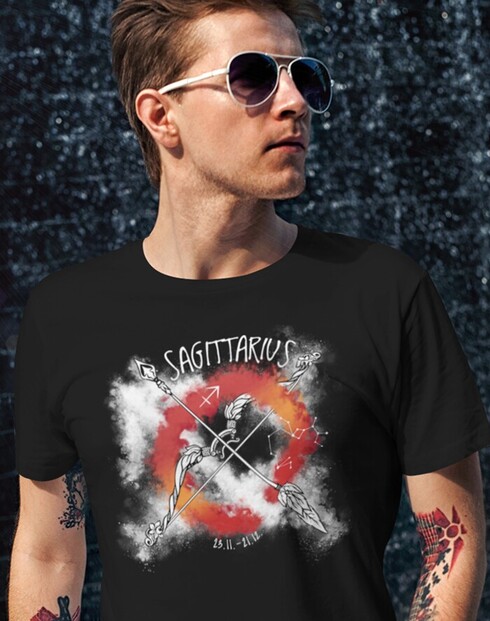 Pánské tričko se znamením zvěrokruhu Střelec