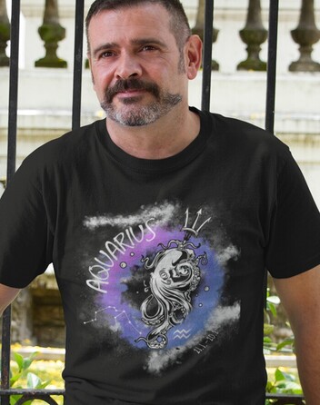 Pánské tričko se znamením zvěrokruhu Vodnář