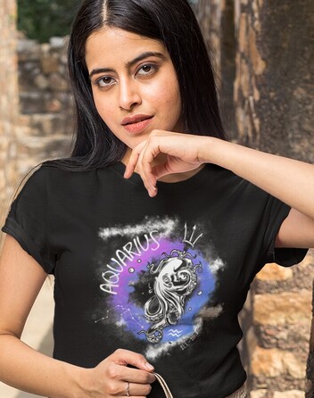 Dámské tričko se znamením zvěrokruhu Vodnář