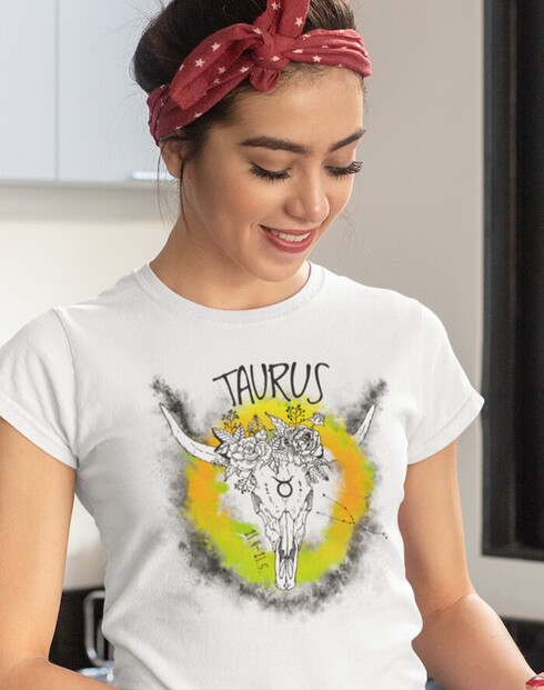 Dámské tričko se znamením zvěrokruhu Býk