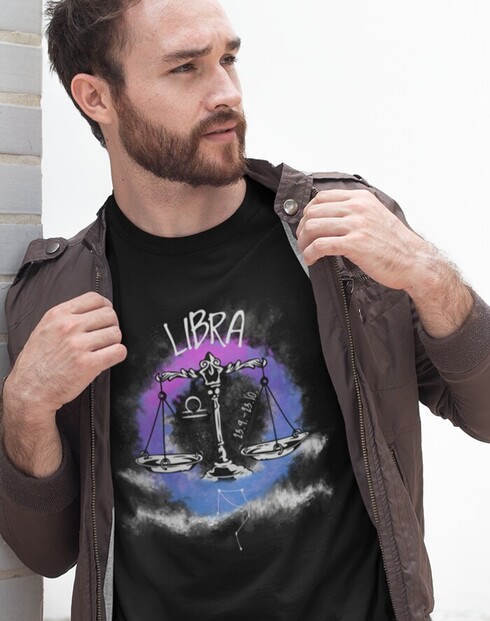 Pánské tričko se znamením zvěrokruhu Váhy