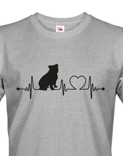 Pánské tričko Anglický buldok tep