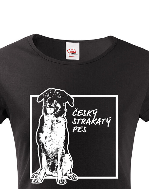 Dámské tričko Český strakatý pes 2