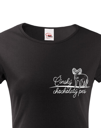 Dámské tričko Čínsky chocholatý pes