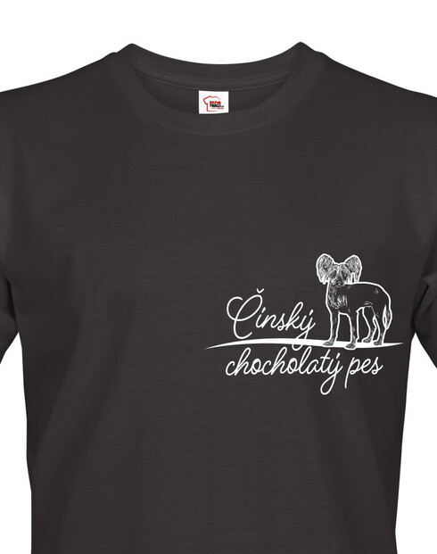 Pánské tričko Čínsky chocholatý pes