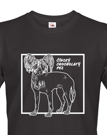 Pánské tričko Čínsky chocholatý pes 2