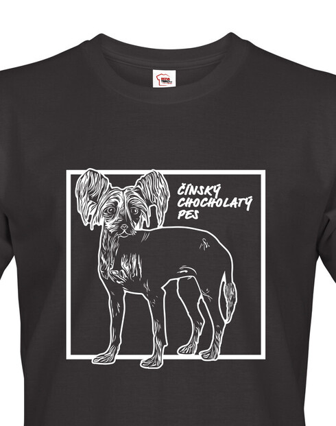 Pánské tričko Čínsky chocholatý pes 2
