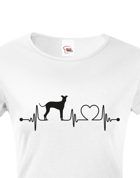 Dámské tričko Italský chrtík tep