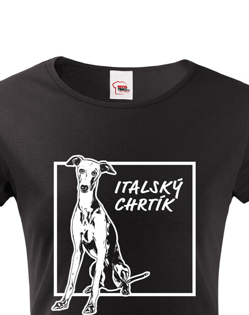 Dámské tričko Italský chrtík 2