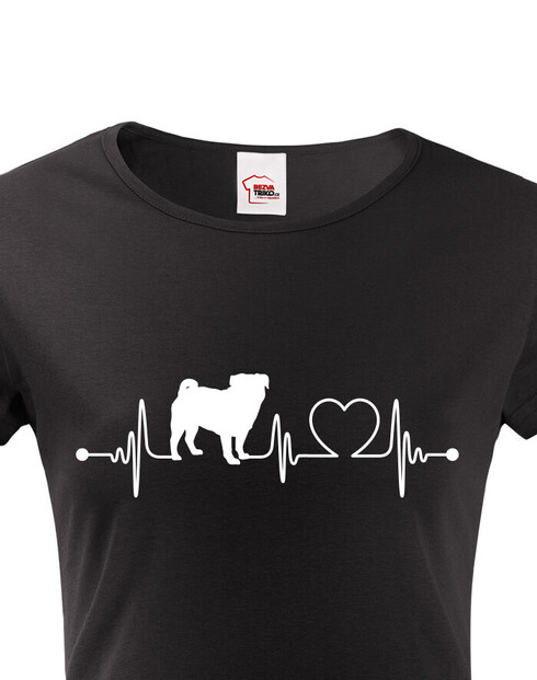 Dámské tričko Mops tep