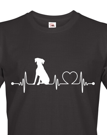 Pánské tričko Rhodéský ridgeback tep