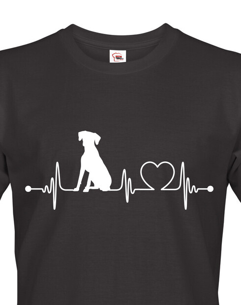 Pánské tričko Rhodéský ridgeback tep