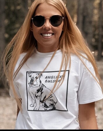 Dámské tričko Anglický buldok 2