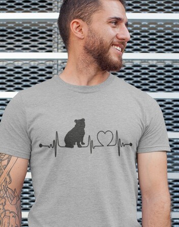 Pánské tričko Anglický buldok tep