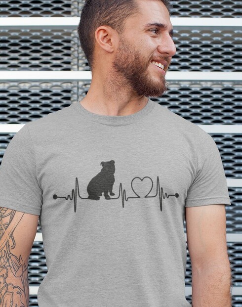 Pánské tričko Anglický buldok tep