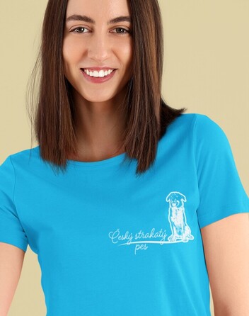 Dámské tričko Český strakatý pes