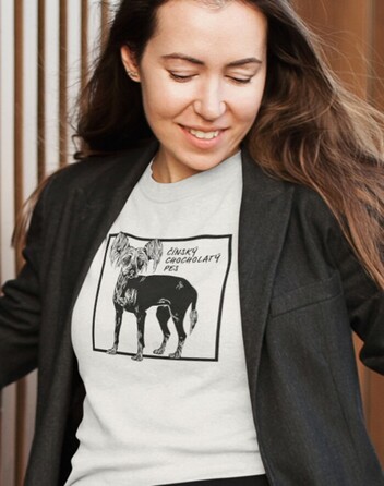 Dámské tričko Čínsky chocholatý pes 2