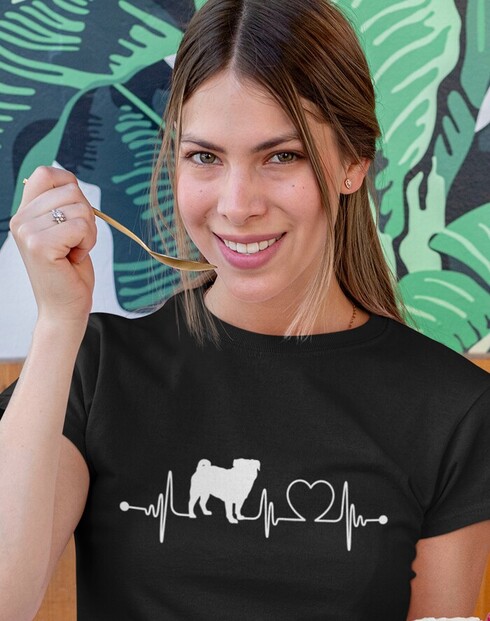 Dámské tričko Mops tep