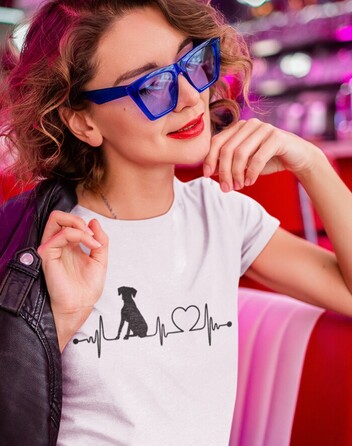 Dámské tričko Rhodéský ridgeback tep