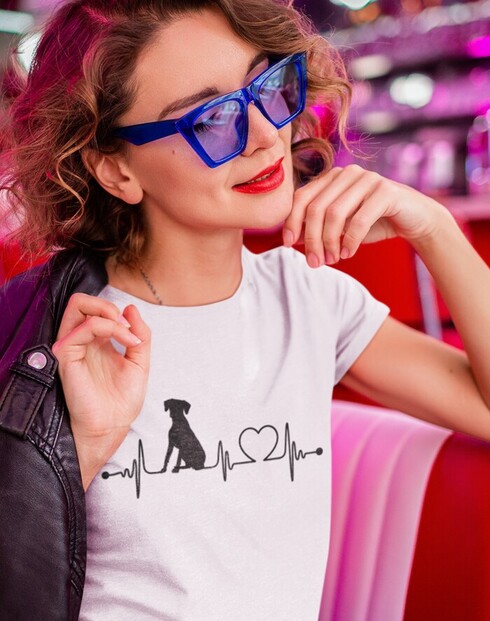 Dámské tričko Rhodéský ridgeback tep