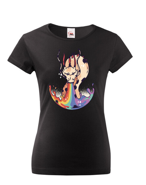 Dámské tričko Duha a drak