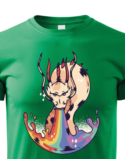 Dětské tričko Duha a drak