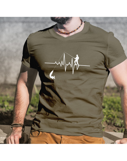 Triko pro rybáře Tep / Ekg rybáře