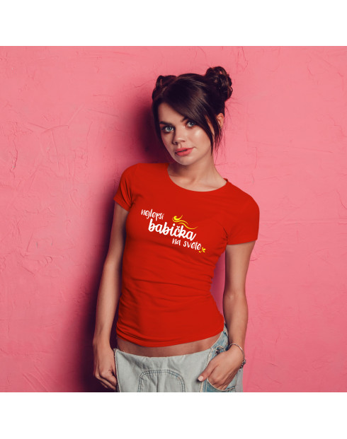 Tričko s potiskem Nejlepší babička na světě