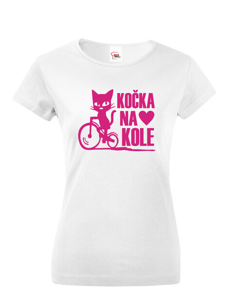 Dámské tričko Cyklo kočka