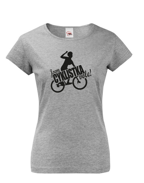Dámské tričko Jsem cyklistka vole!