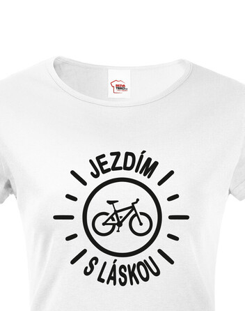 Dámské tričko Jezdím s láskou